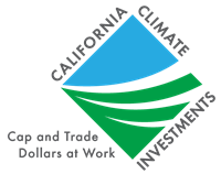 An image showing the California Climate Investments logo with the tagline "Cap and Trade Dollars at Work"