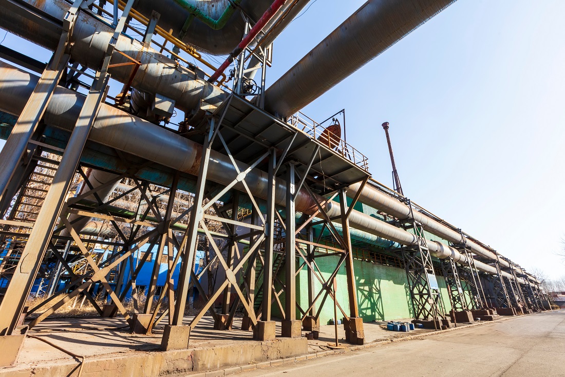 A derelict pipeline