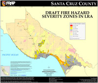 santa cruz draft fire hazard severity zones in LRA