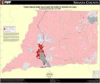 shasta fire hazard severity zones in SRA
