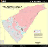 map of calaveras county