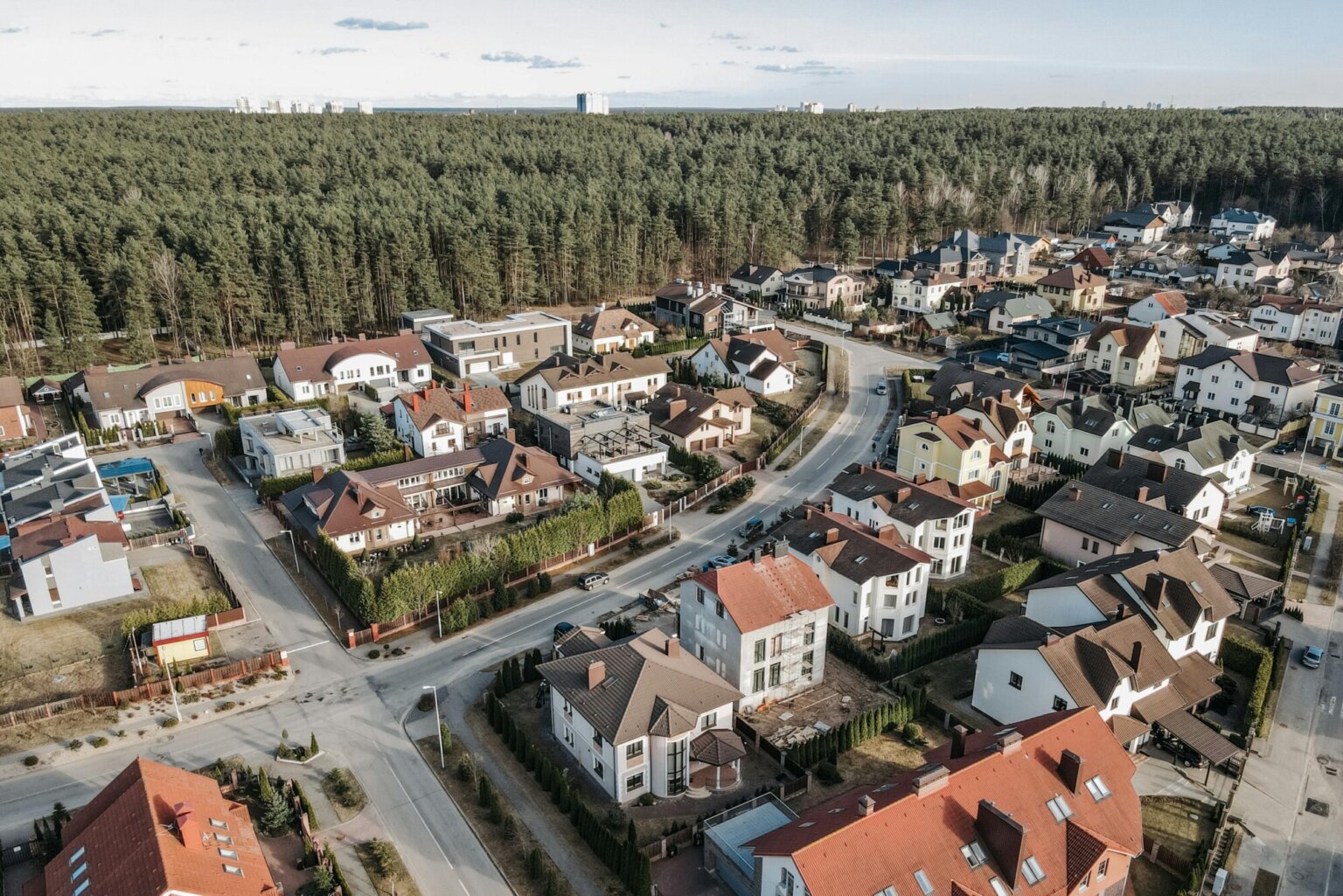 houses near forest